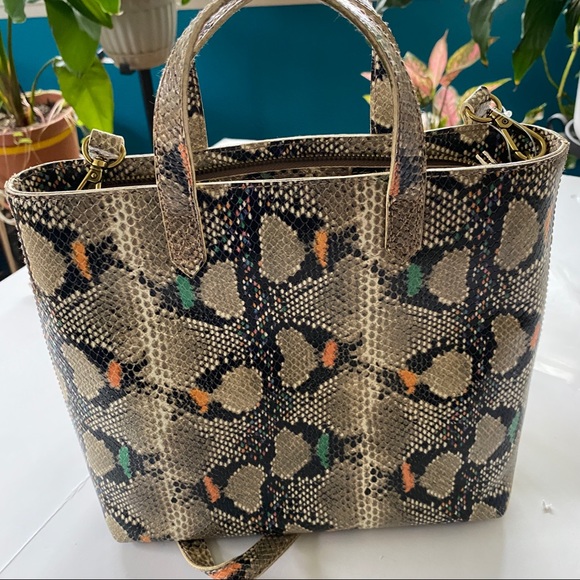 Madewell Transport Crossbody Snake Zip Top New - Picture 2 of 12